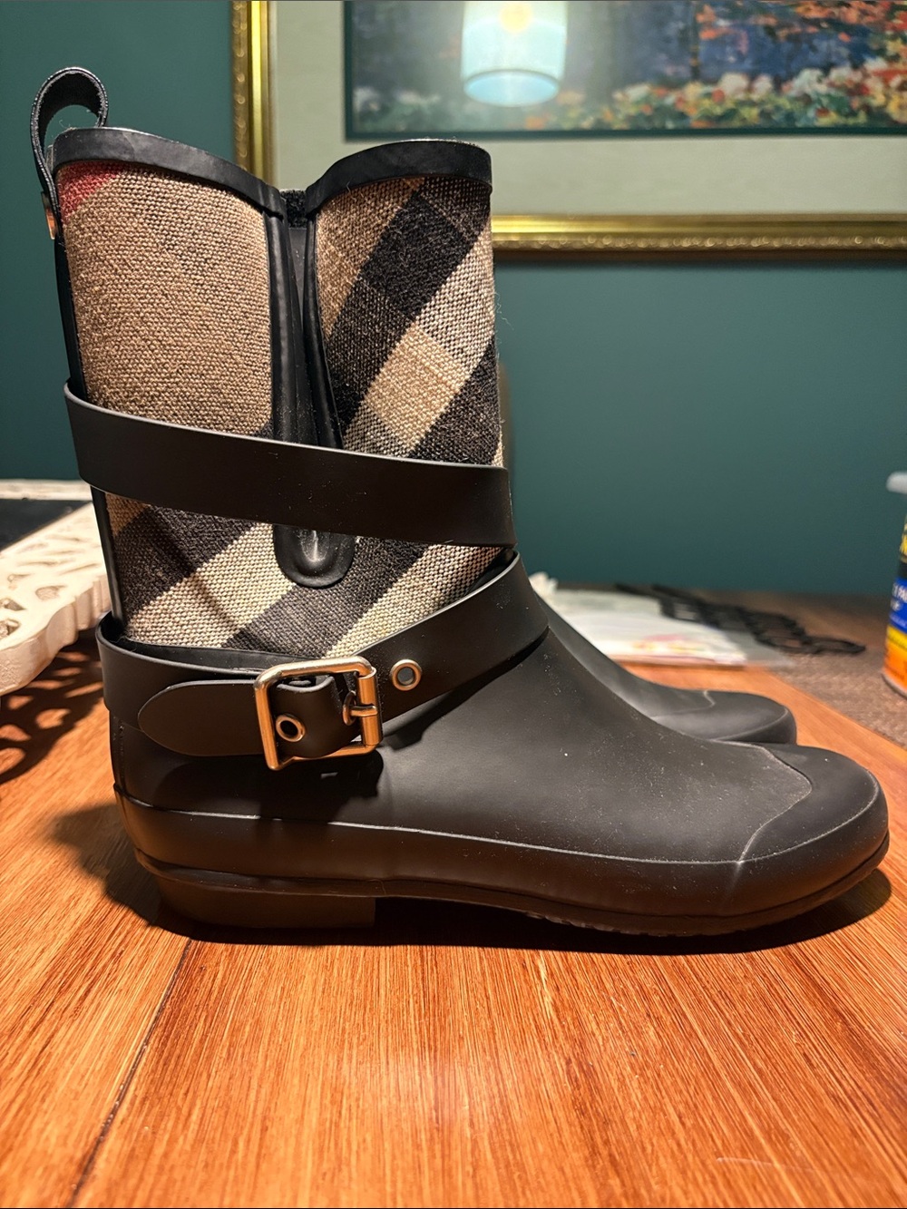 Classic Burberry rain boots
